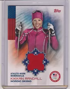 2014 TOPPS OLYMPIC KIKKAN RANDALL RELIC MEMORABILIA CARD ~ NORDIC SKIING QUANTTY - Imagen 1 de 1