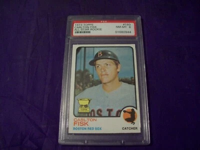 Carlton Fisk 1973 Topps #193 PSA 8 Foto 1 de 2