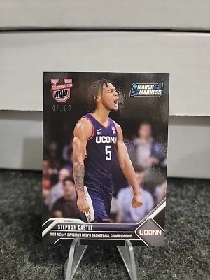 STEPHON CASTLE UConn 2023-24 Bowman U Now MARCH MADNESS Black parallel # 43/99 - Image 1 of 2