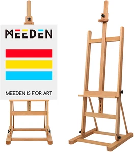 Cavalletto per Pittura Artistica - Cavalletto Da Studio Con Cornice Ad H in Legn - Foto 1 di 12