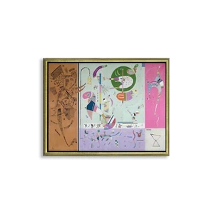 Stampa su Carta su tela o Quadro su tela o con Cornice Wassily Kandinsky Parties - Picture 1 of 9