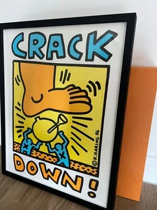 Keith Haring 'Crack Down!' lithograph 1986 - Closed Edition (Original) - Picture 1 of 10