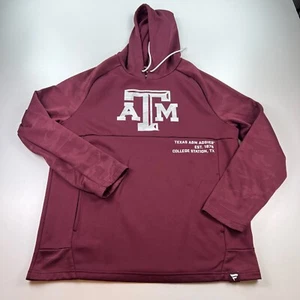 Fanatics Texas A&M Aggies Hooded Sweatshirt Mens Large Maroon Hoodie Pullover - Picture 1 of 7