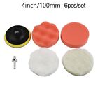 Quick And Effective Car Polishing Pads Kit With 6Pcs Pads And M10 Drill Adapter