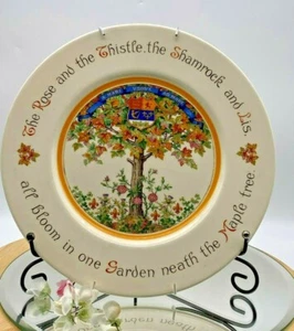 Royal Doulton Porcelain Decorative Collectible Plate with hanging rack - Picture 1 of 12