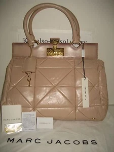 NEU Marc Jacobs Patchwork Kleingestell Rouge Leder Tragetasche Handtasche Gold Lock - Bild 1 von 12