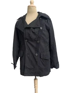 Burberry London Women's Black Trench Coat Size S Double Breasted - Read #Z24 - Picture 1 of 19
