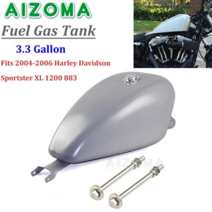 Repuesto tanque de combustible de gasolina de 3,3 galones para Harley Sportster XL 883 1200 personalizado nuevo - Imagen 1 de 11