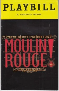 Moulin Rouge Playbill - Al Hirschfeld Theater - Aufführung 6. April 2022 - Bild 1 von 2