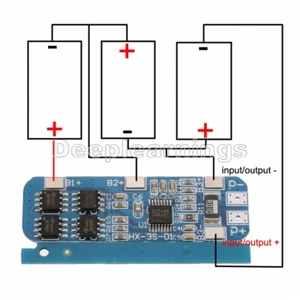 3S 12V 18650 10A BMS Ladegerät Li-Ion Lithium Akku Schutzplatine - Bild 1 von 5