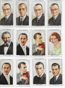 Vintage Tobacco Cigarette Card 12 pc Lot Radio Celebrities Willis CICELY COURTNE - Imagen 1 de 2