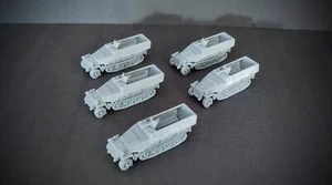 Spur N German Sdkfz 251 Platoon X5 1/87th Scale Resin Lot - Bild 1 von 5