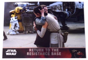 2016 Topps Star Wars: The Force Awakens Chrome Refractor Return To Base #99 - Picture 1 of 2