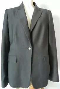 Chaqueta blazer a rayas gris para mujer calvin klein 8 - Imagen 1 de 11