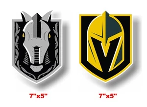 Vegas Golden Knights Henderson silberne Knights Aufkleber 2er-Pack - Bild 1 von 1