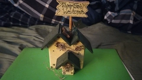 Decorative Bird House Every bird is Welcome Cover