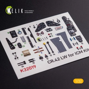 CR.42 LW. Calcomanías interiores 3D (para ICM) escala 1:32 KeliK K32019 - Imagen 1 de 7