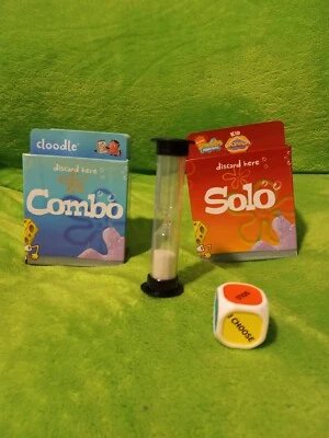 Cranium Spongebob Game Replacement Parts Cards w/Box Holder Timer Die 4 Tokens - Image 1 of 4