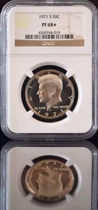 1971 S Kennedy Half Dollar ~ Proof NGC PF68 ☆~ STAR #010 - Picture 1 of 5