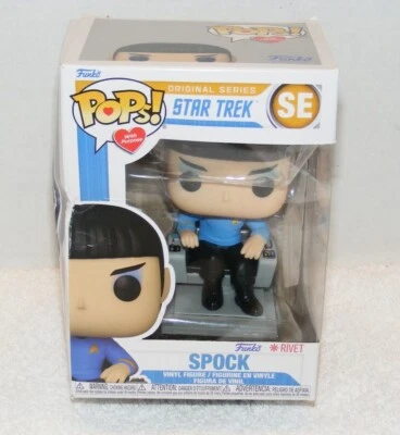 NIB 2021 FUNKO RIVET STAR TREK SPOCK POP ACTION FIGURE SE - Image 1 of 4