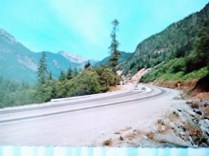 PHOTO CHROME POST CARD U.S.HIGHWAY 10 SUMMIT SNOQUALIE PASS WASHINGTON - Picture 1 of 12