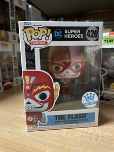 FUNKO POP! DC Funko Exclusive Dia De Los Muertos The Flash #420 Day Of Dead RARE - Picture 1 of 6
