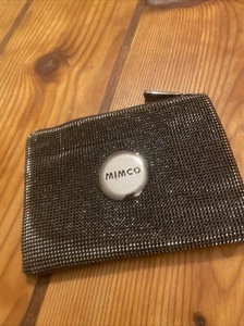Mimco Purse Clutch - M Black Mesh M Pouch bag handbag - Picture 1 of 5