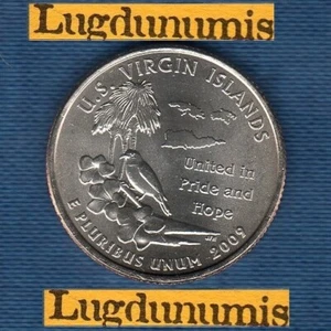 Etats Unis Quarter Dollar 2009 D U.S. Virigin Islands série Etats Neuve Rouleau - Picture 1 of 1
