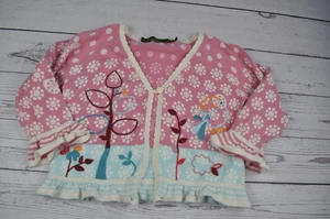 Oilily Sweater Baby Girl Size 86 / 3-4T Pink Cardigan - Picture 1 of 7