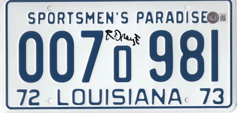 RICHARD DREYFUSS JAWS SIGNED LICENSE PLATE PROP AUTOGRAPH BECKETT BAS COA Cover