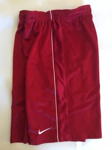 NIKE Vintage Men's Satin Cool Polyester Practice Hang-Out Shorts Fits 28 30 32" - Picture 1 of 13