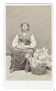 CDV Photo Venezia CARLO PONTI Venice Street Vendor Seller Very Rare (9674) - Picture 1 of 2