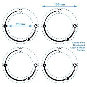 Etiqueta de esfera de 4 quemadores principales para Weber Genesis 2 / Spirit 2 calcomanía adhesiva para estufa de barbacoa - Imagen 1 de 3