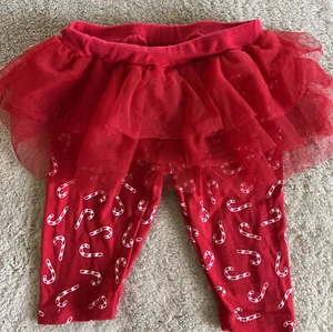 Pantalones tutú Just One You Girls rojo blanco bastones de caramelo 3 meses - Imagen 1 de 6