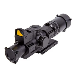 Firefield RapidStrike 1 to 4x24 Black Riflescope Kit with Pop Up Locking Turrets - Picture 1 of 6