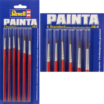 Revell Painta Standard Pinsel Set 6 Pinselpalette Modellbau Zubehör 6 Stück NEU