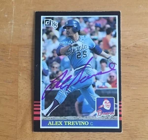 Alex Trevino Atlanta Braves Signed Autograph 1985 Donruss Baseball Card - Picture 1 of 2