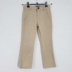 Tommy Hilfiger Pants Boy 5 Beige Khaki Chino Trouser Twill School Uniform Preppy - Picture 1 of 12