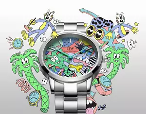 STEVEN HARRINGTON X DW: ICONIC LINK SS Watch Very Rare Limited Model NEW - Picture 1 of 6