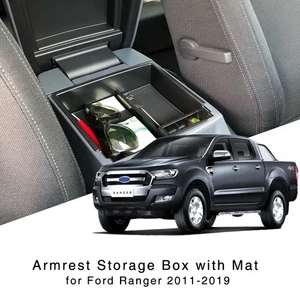 Fit for Ford Ranger 2011-2018 Armrest Storage Box Center Console Organizer Tray - Picture 1 of 10