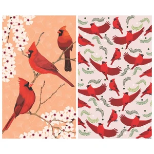 BUZZEE Dual Sided KITCHEN DISH TOWEL AND HAND TOWEL-CARDINAL New in Package - Picture 1 of 5