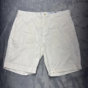 Polo Ralph Lauren Shorts 36 Stretch Classic Fit White Solid 8" Inseam Pony - Picture 1 of 8