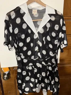 Vestido mini lunares manga corta Plenty by Tracy Reese  Foto 1 de 3