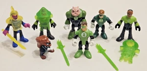 Lot of Fisher Price Imaginext DC Super Friends Green Lantern Action Figures - Foto 1 di 5
