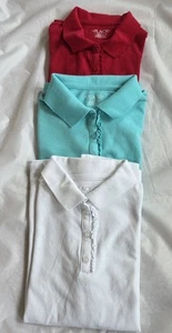 THE CHILDREN'S PLACE 3 School Uniform Polo Shirts Short Sleeves Girls XL/14P - Picture 1 of 11