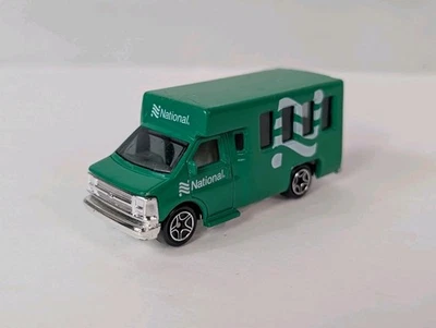 1998 Matchbox Green And White National Chevy Transport Bus 1:64 Scale LOOSE BUS - Image 1 of 4