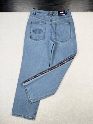 Pantalones de mezclilla Wu Wear 34x32 (32x31) Rap Hip Hop Wu Tang Clan Y2K holgados vintage raros de los 90 Foto 1 de 4