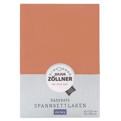 Julius Zöllner Spannbetttuch Jersey 60x120 / 70x140 terra NEU - Bild 1 von 3