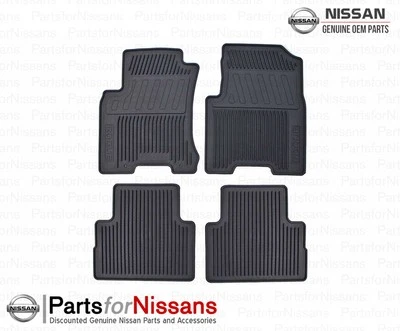 Genuine Nissan 2008-2013 Rogue All Season Weather Rubber Floor Mats NEW OEM - Image 1 of 2