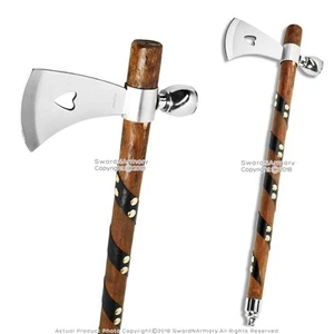 19" Tomahawk Axt mit Pfeife Cosplay Deko Reenactment Klinge - Bild 1 von 8